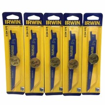 IRWIN 6&quot; 6 TPI Nail-Embedded Wood Saw Blades 372656 Pack of 5 - £15.45 GBP