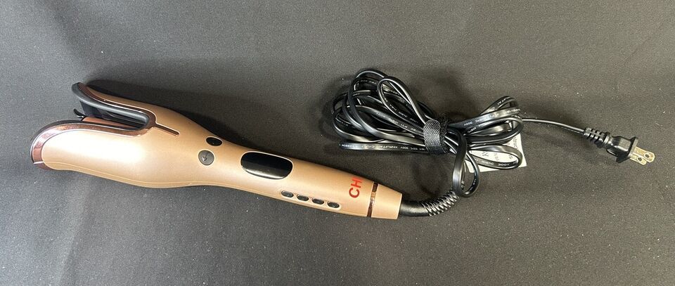 CHI Spin N Curl Ceramic 1" Rotating Hair Curler Rose Gold CA 2348 Tested - $34.64