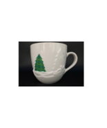 Starbucks Christmas 2006 3D Snow White &amp; Green Holiday Coffee Mug Cup 16 Oz - £16.64 GBP