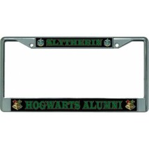 slytherin hogwarts alumni harry potter logo chrome license plate frame - £22.76 GBP