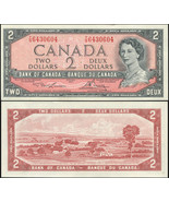 Canada. Banknote 2 dollars. 1954 (1973). Unc. Paper. Cat# P.76d - £36.48 GBP