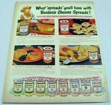 1949 Print Ad Borden&#39;s Cheese Spreads in Jars Elsie the Cow - £10.85 GBP