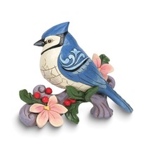 Jim Shore Heartwood Creek Blue Jay with Flowers Figurine - £44.75 GBP