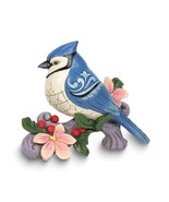 Jim Shore Heartwood Creek Blue Jay with Flowers Figurine - £48.30 GBP