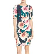 NWT Eliza J Exploding Floral Sheath Dress Size 14 - £54.91 GBP