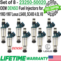 Genuine 8Pcs Denso Fuel Injectors For 1993, 94, 95, 96, 1997 Lexus SC400 4.0L V8 - £120.31 GBP