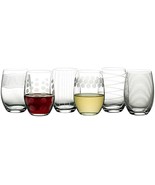 Mikasa Cheers Etched Wine Glasses, Fine European Lead-Free Crystal, Set ... - €94,83 EUR
