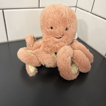 Jellycat London Pink Octopus Stuffed Animal 5&quot; Little Odell Plush - £13.58 GBP