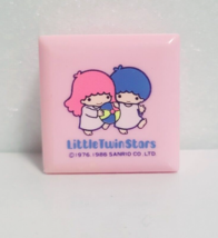 Little Twin Stars Mini Case Kiki Lala Old SANRIO Logo 1986&#39; Vintage Retro - £27.23 GBP