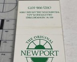 Matchbook Cover   The Original Newport Restaurant  Wilmington, DE  gmg  ... - £9.94 GBP