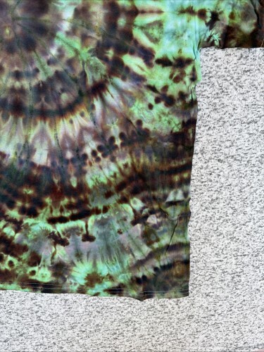 NEW Gilden Men’s Green Brown Spiral Ice Tie Dye Short Sleeve Shirt Size XL Item image 5