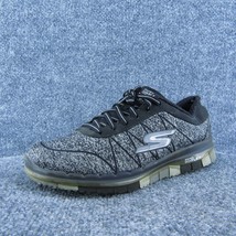 SKECHERS Go Flex Women Sneaker Shoes Gray Synthetic Lace Up Size 7.5 Medium - £19.46 GBP