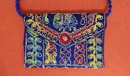 Sling Bag Embroidered Ladies Party Bag, Ethnic Indian Shoulder bag, Hand... - £31.97 GBP