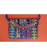 Sling Bag Embroidered Ladies Party Bag, Ethnic Indian Shoulder bag, Hand Clutch - $40.00