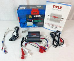 NEW Pyle Boat Marine Amplifier PLMRMB2CB | 2-Channel Black w/ Bluetooth Open Box - £31.65 GBP