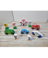 Melissa and Doug Disney Mickey Mouse Wooden Figures Signs Vehicles Playset - $324.07 MXN
