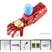 Iron Man Wearable Electric Arm Gloves Soft Bullet Launcher  Mask Toy Cos... - $56.10