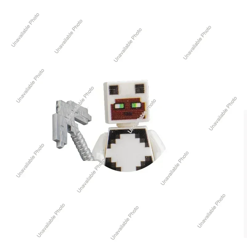 Hot Toys Cartoon Game Steve Pixel Figures My World Building Blocks (Wl17) - $7.00