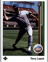 1989 Upper Deck 288 Terry Leach  New York Mets - £0.77 GBP
