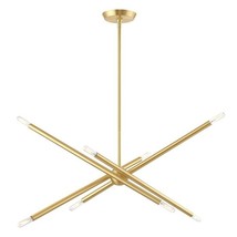 Spiral Brass Ceiling Lamp Light Chandelier Brass Sputnik Starburst Light Fixture - £284.10 GBP