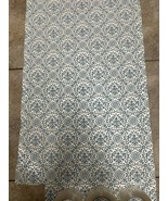 Vintage Wallpaper Embossed Blue And White 20 Inches Wide  BEAUTIFUL - £58.51 GBP