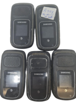 5 Lot Samsung SGH-A997 Rugby 3 Flip Phone Power Up Good LCD Sold As Is AT&T - $78.30
