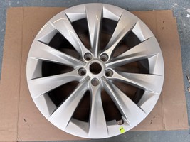 2016-2019 2020 2021 TESLA MODEL X OEM WHEEL 20X8 20&quot; INCH SILVER 1027244... - $250.00