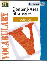Vocabulary Content-Area Strategies Science Grades 7-8 Student book - £3.90 GBP