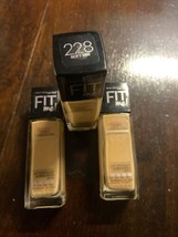 3-Maybelline Fit Me Normal To Dry Dewy + Smooth Foundation #228 Soft Tan - £11.67 GBP