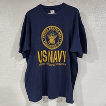 Pensacola Florida US Navy Home of Naval Aviation Mens Size XXL Vintage 90s Shirt - £34.24 GBP