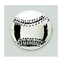 Creative Gifts International 1 x 1 in. Peel &amp; Press Baseball Icon - Silv... - $16.62