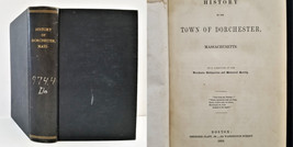 1859 antique DORCHESTER ma HISTORY genealogy fishing native american indian  - £98.88 GBP
