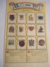 1976 Color Ad 12 Super Iron-On Transfers from Shirts R Us, Dothan, Alabama - $7.99