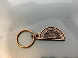 Vintage Promo Keyring BRONZAGE MIAMI Copper Keychain Ancien Porte-Clés en Cuivre - £5.76 GBP