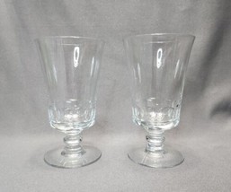 Vintage Fostoria Dolly Madison Crystal Iced Tea Water Goblets Wine Glasses Pair - £15.82 GBP