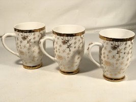 Crabtree Evelyn Gold Accent Angel Snowflake Stars Vintage Bone China Mug Lot - £66.63 GBP