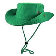 Kelly Green Bucket Hat Camping Unisex Sun Summer 100% Cotton - $22.98