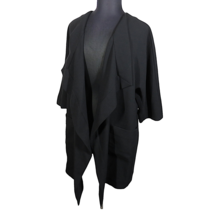 Lane Bryant Women&#39;s Black Ponte Long Sleeve Draped Front Blazer Plus Size 18-20 - $39.99