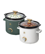 Beautiful 2-Pack 2qt Slow Cooker, Thyme, White Icing by Drew Barrymore T... - $53.46