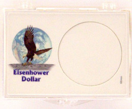 Eisenhower or IKE Dollar 2X3 Snap Lock Coin Holders, 3 pack - £7.20 GBP
