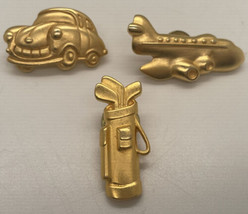 Vintage Lot three JJ Jonette Jones golf club bag car plane airplane pins... - £14.35 GBP