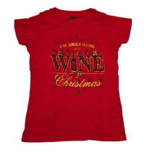CHRISTMAS! CHRISTMAS!&quot;I&#39;m Dreaming of a wine Christmas&quot; Size Medium (8-1... - $11.06