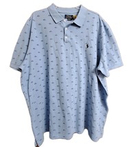 Polo Ralph Lauren Mens XXL Blue Pony RPL Initials Cotton Polo NWT $125 MSRP - $54.79