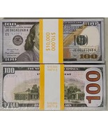 10,000$ PROP MONEY Real Looking New Style Copy $100s FULL PRINT PROP MOV... - $12.73