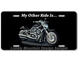 My Other Ride Is a Motorcycle Art FLAT Aluminum Novelty Auto License Tag... - $17.99