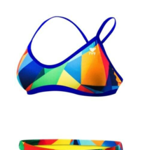 Tyr Women&#39;s Quartz Crosscutfit Work Out Bikini Swimsuit Top, Multicolor, XS - £19.38 GBP