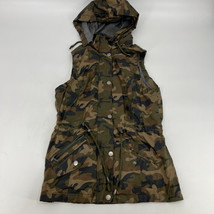 YMI Collection Camo Print Hooded Vest Women&#39;s Size L - £15.78 GBP