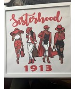 Delta Sigma Theta Δ Σ Θ Inspired Canvas Print with Frame - £22.31 GBP