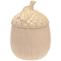 Acorn Ceramic Cookie Jar Cream 10&quot; - $1,107.24 MXN