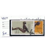 Stamps Canada 1975 Olympic Sculptures $1 &amp; $2 Scott 656-7 Used NH - £2.31 GBP